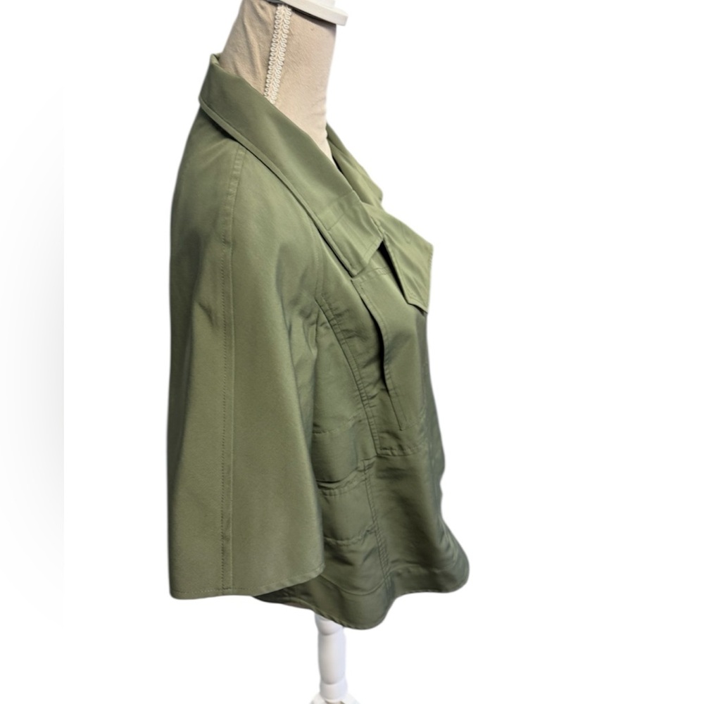 Derek Lam short sleeve green jacket
